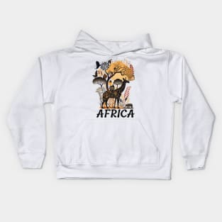 african savannah africa Kids Hoodie